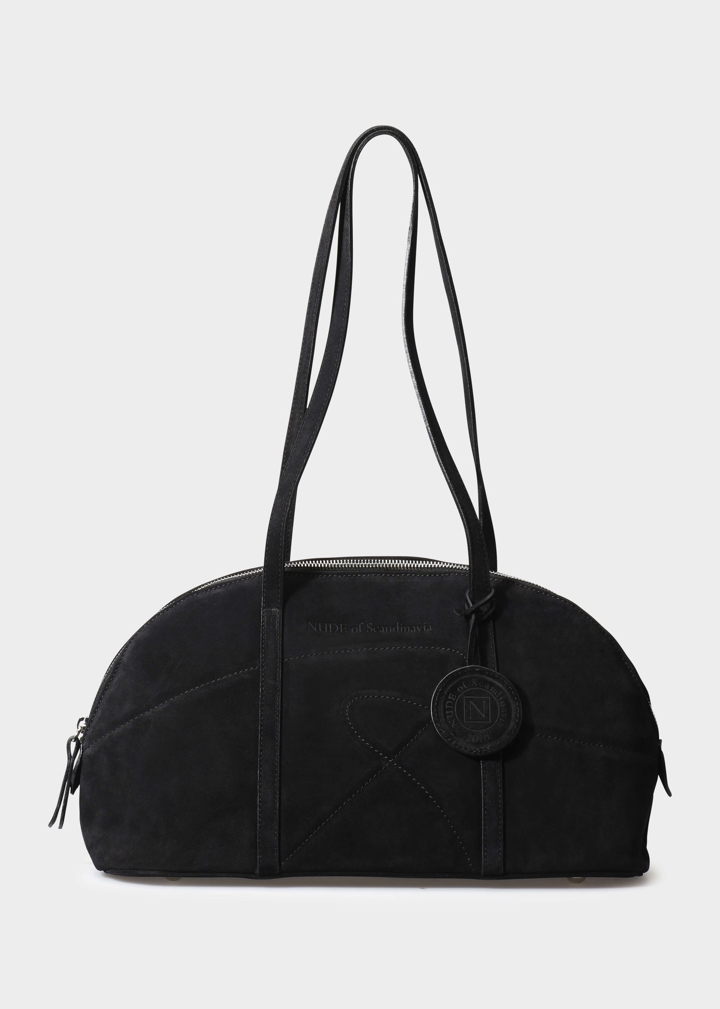 BOWLING 001 NERO BAG IN VELOUR LEATHER