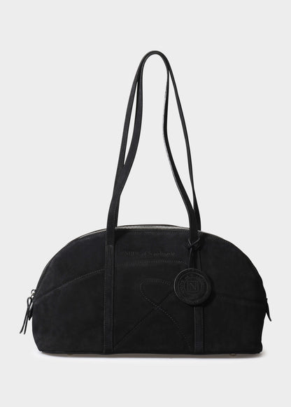 BOWLING 001 NERO BAG IN VELOUR LEATHER