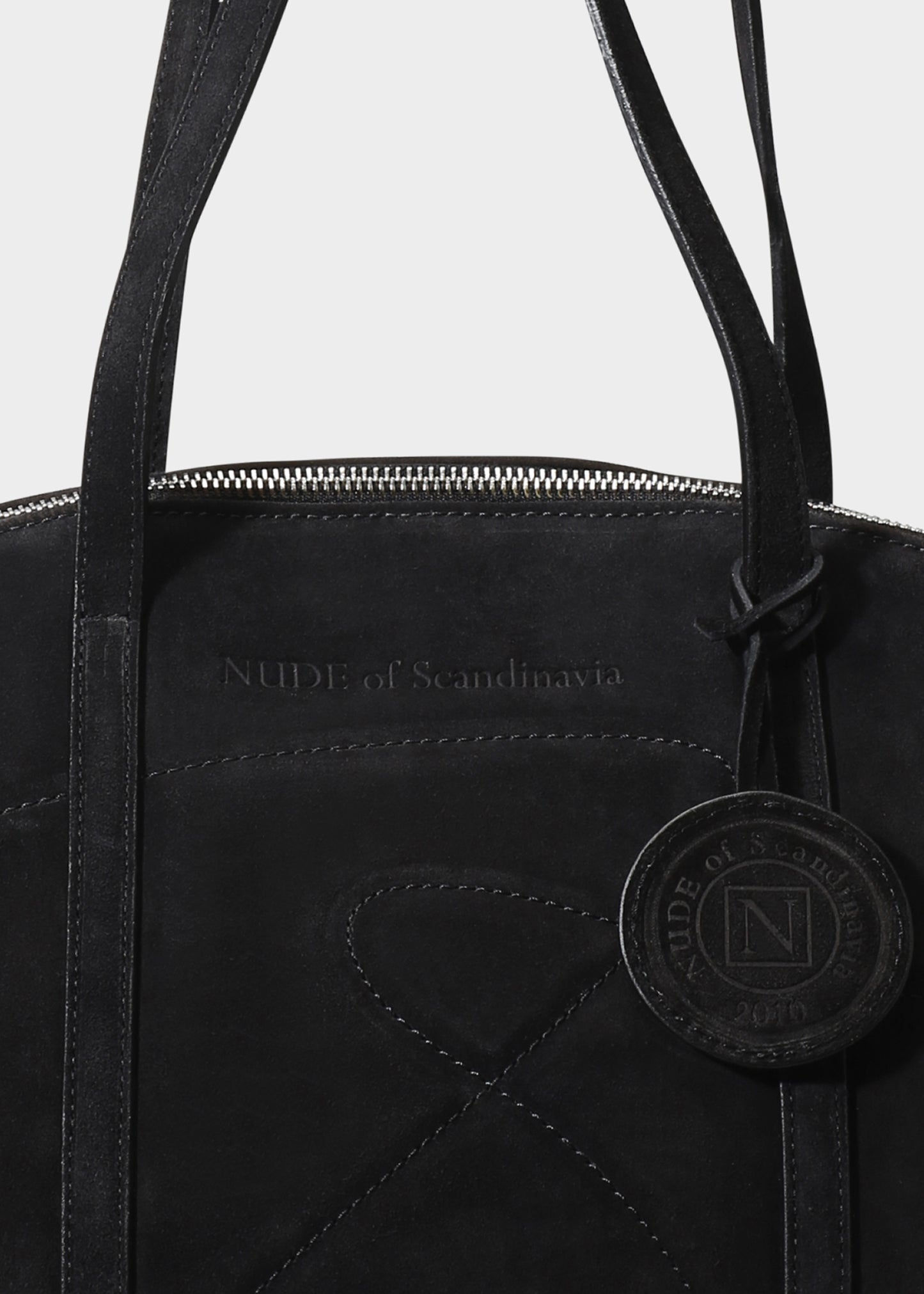 BOWLING 001 NERO BAG IN VELOUR LEATHER