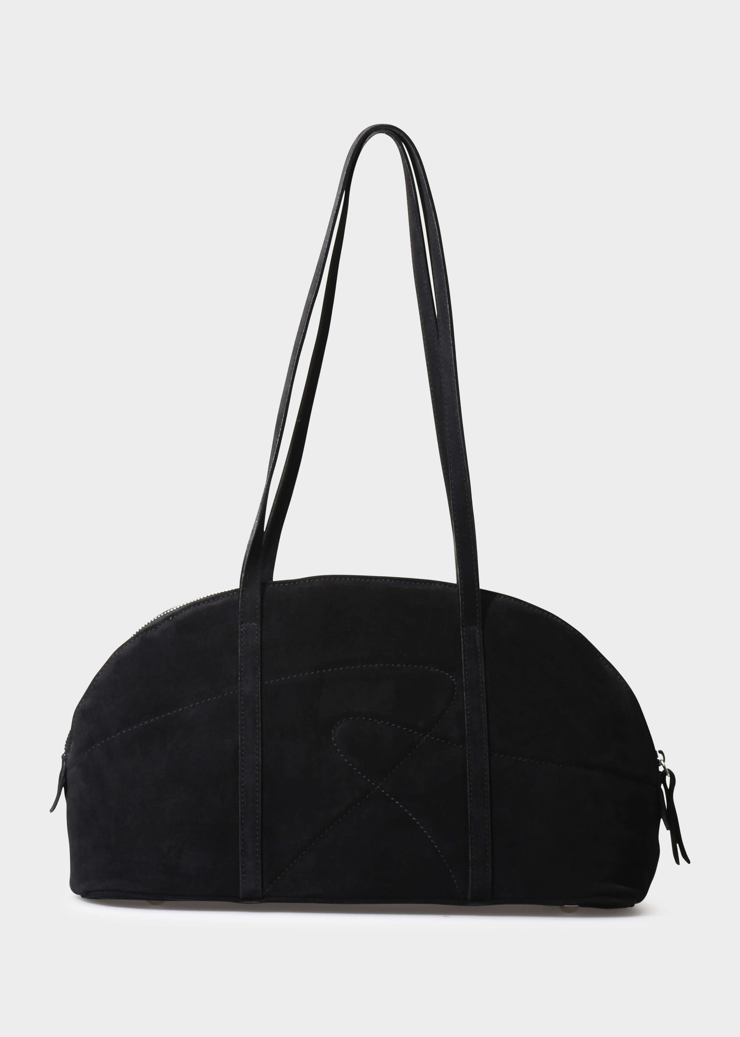 BOWLING 001 NERO BAG IN VELOUR LEATHER