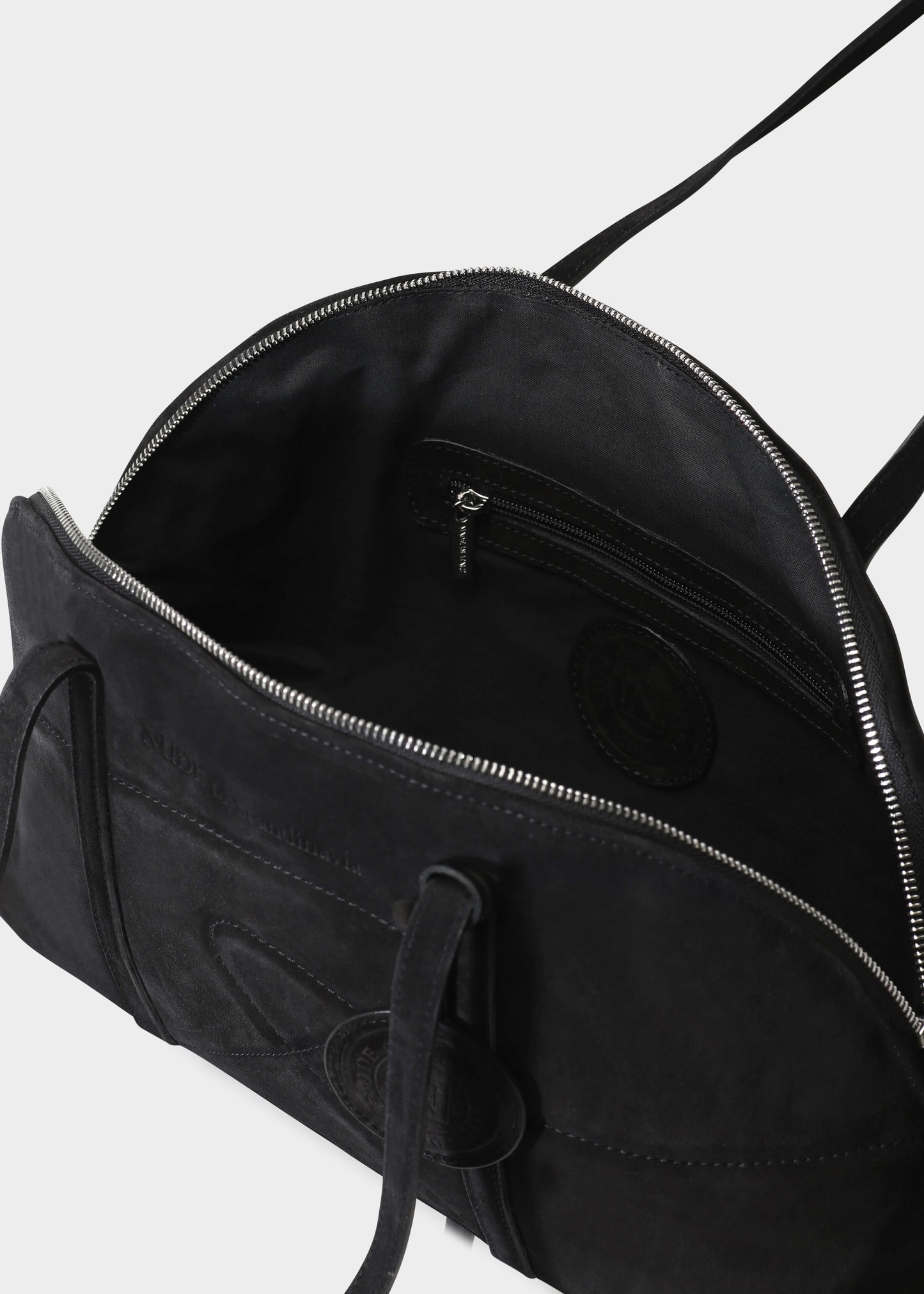BOWLING 001 NERO BAG IN VELOUR LEATHER
