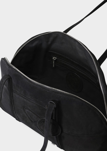 BOWLING 001 NERO BAG IN VELOUR LEATHER