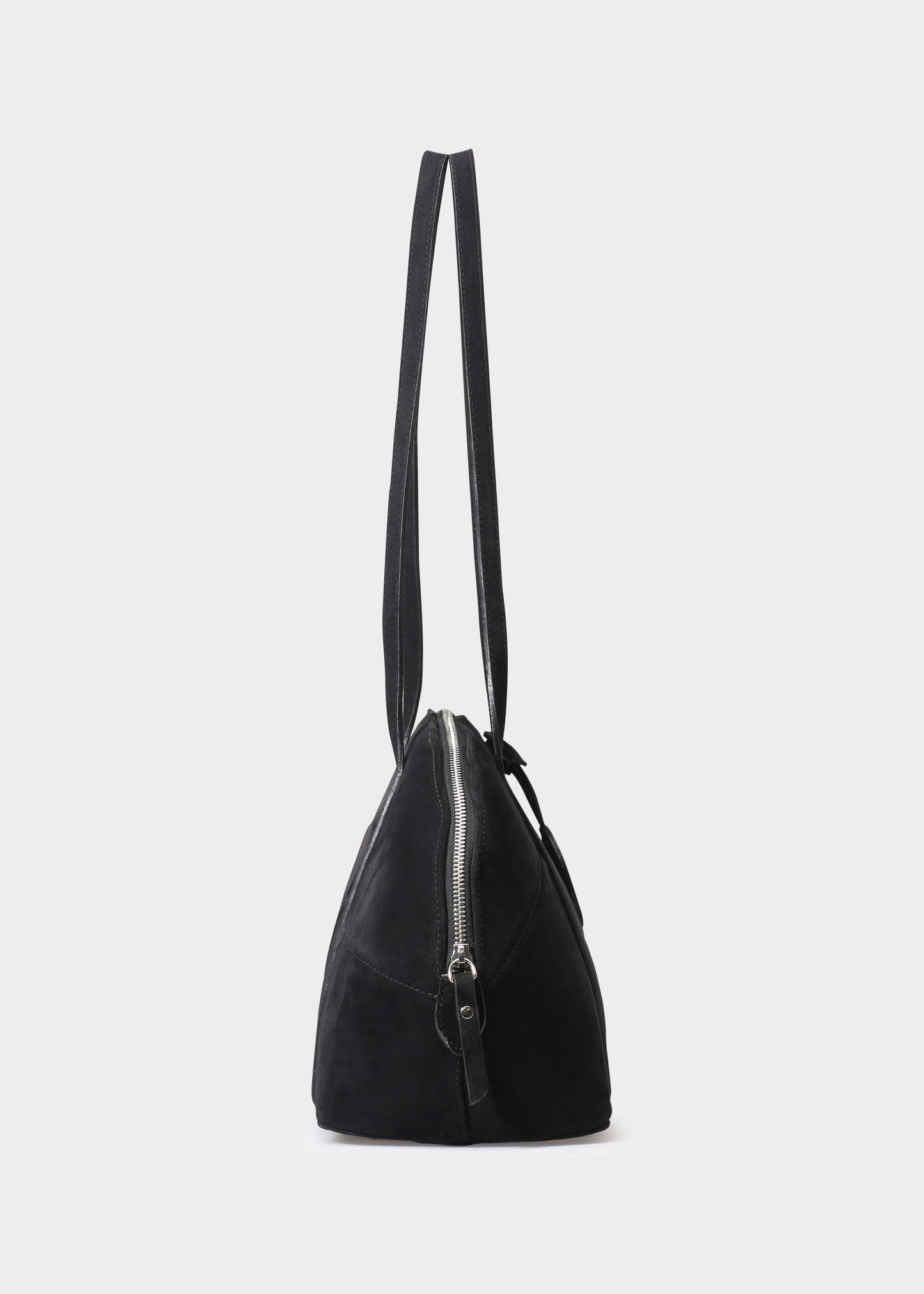 BOWLING 001 NERO BAG IN VELOUR LEATHER
