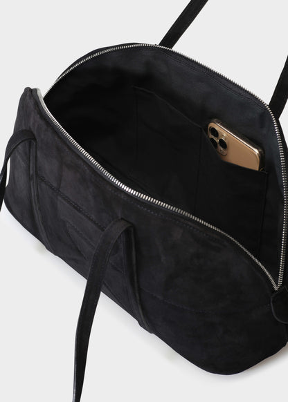 BOWLING 001 NERO BAG IN VELOUR LEATHER