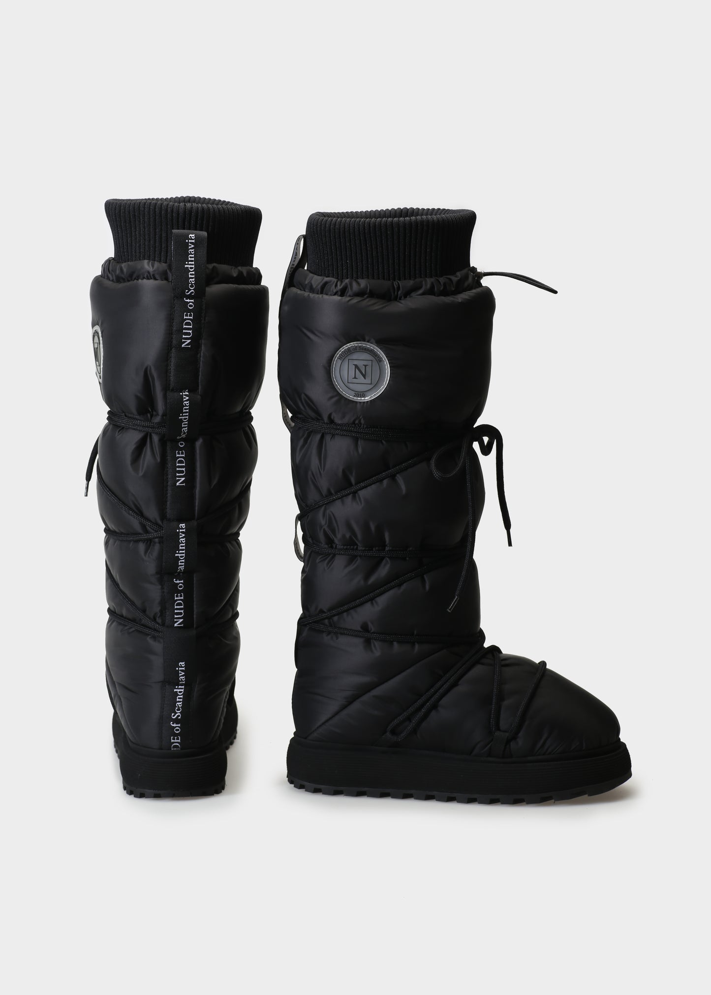 FILIPPA 002 BLACK KNEE BOOT IN TECH