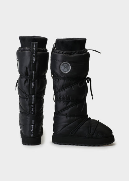 FILIPPA 002 BLACK KNEE BOOT IN TECH