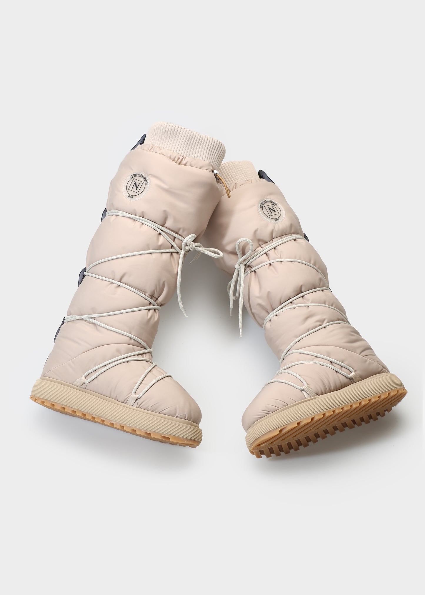 FILIPPA 002 BEIGE KNEE BOOT IN TECH