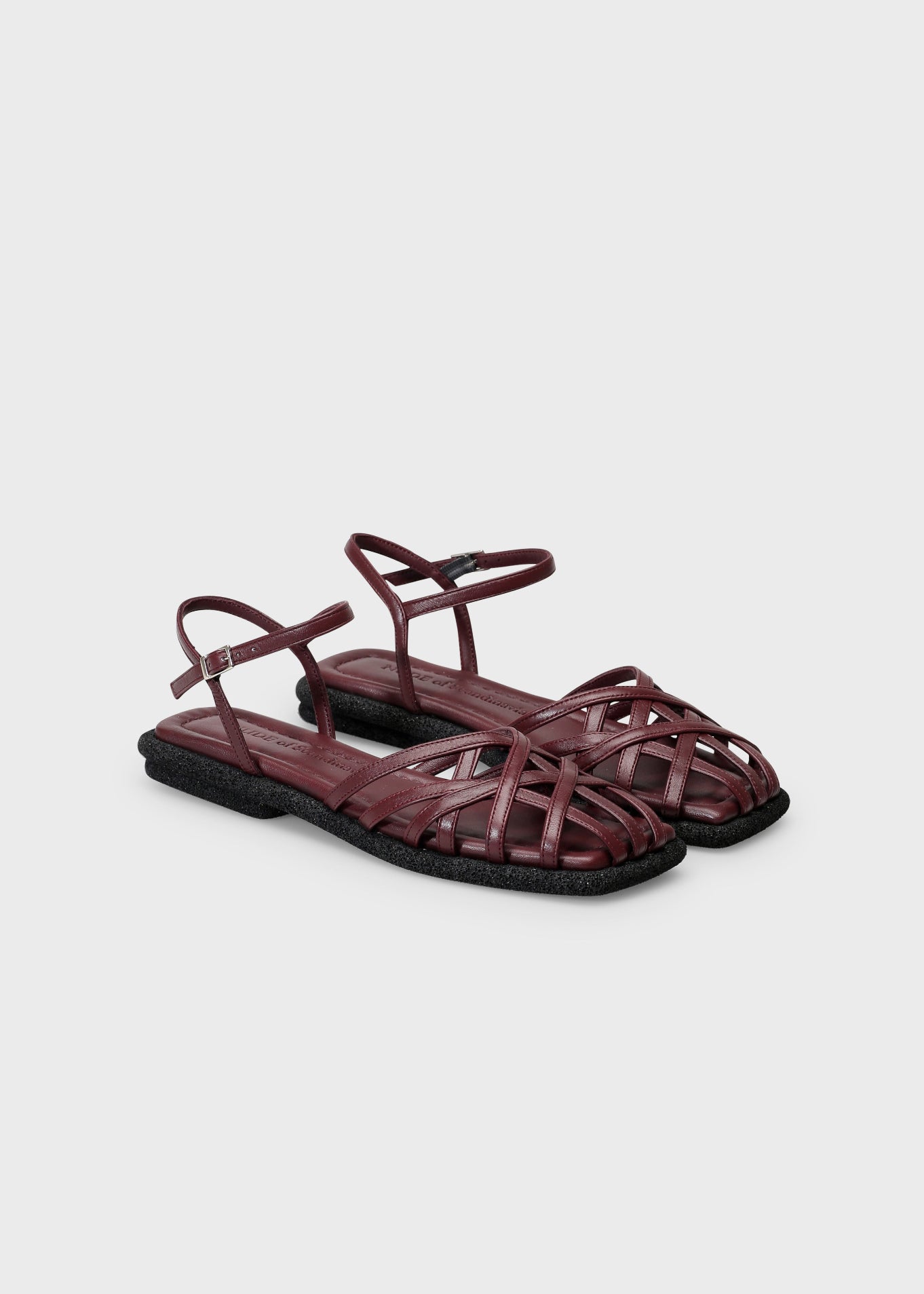 ANNA.G 003 BORDEAUX SANDAL IN TROPEZ LEATHER