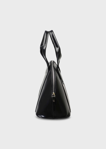 BOWLING 002 NERO BAG IN LEATHER ABRASIVATO