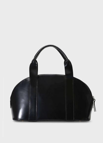 BOWLING 002 NERO BAG IN LEATHER ABRASIVATO