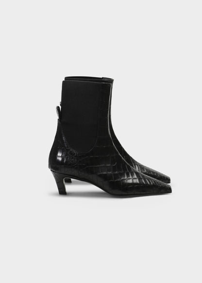 CAMILLA 001 NERO BOOTS IN COCCO BABY LEATHER