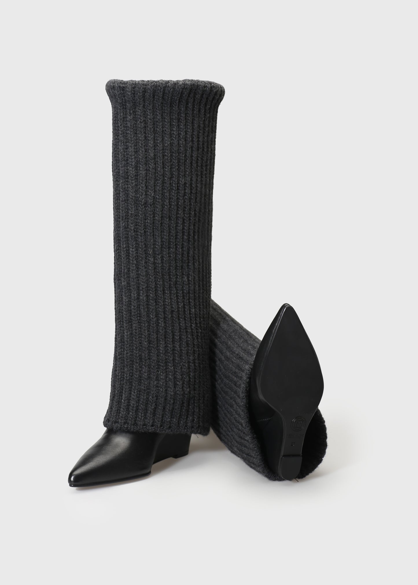CHIELA 025 NERO BOOTS IN WOOL/LEATHER