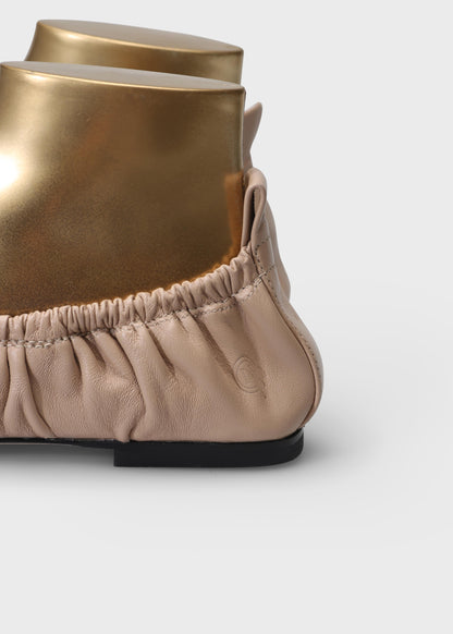 CHLOE 019 CAPPUCCINO BALLERINA IN TROPEZ LEATHER