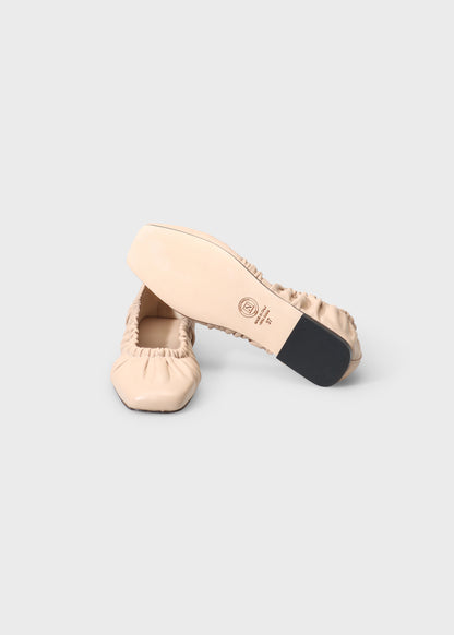CHLOE 019 CAPPUCCINO BALLERINA IN TROPEZ LEATHER