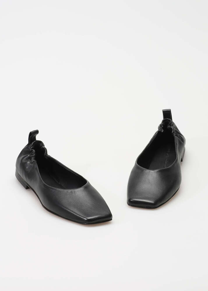 CHLOE 002 NERO BALLERNA IN TROPEZ LEATHER