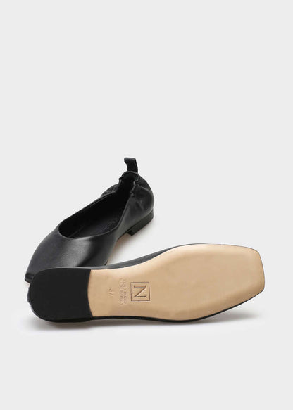 CHLOE 002 NERO BALLERNA IN TROPEZ LEATHER