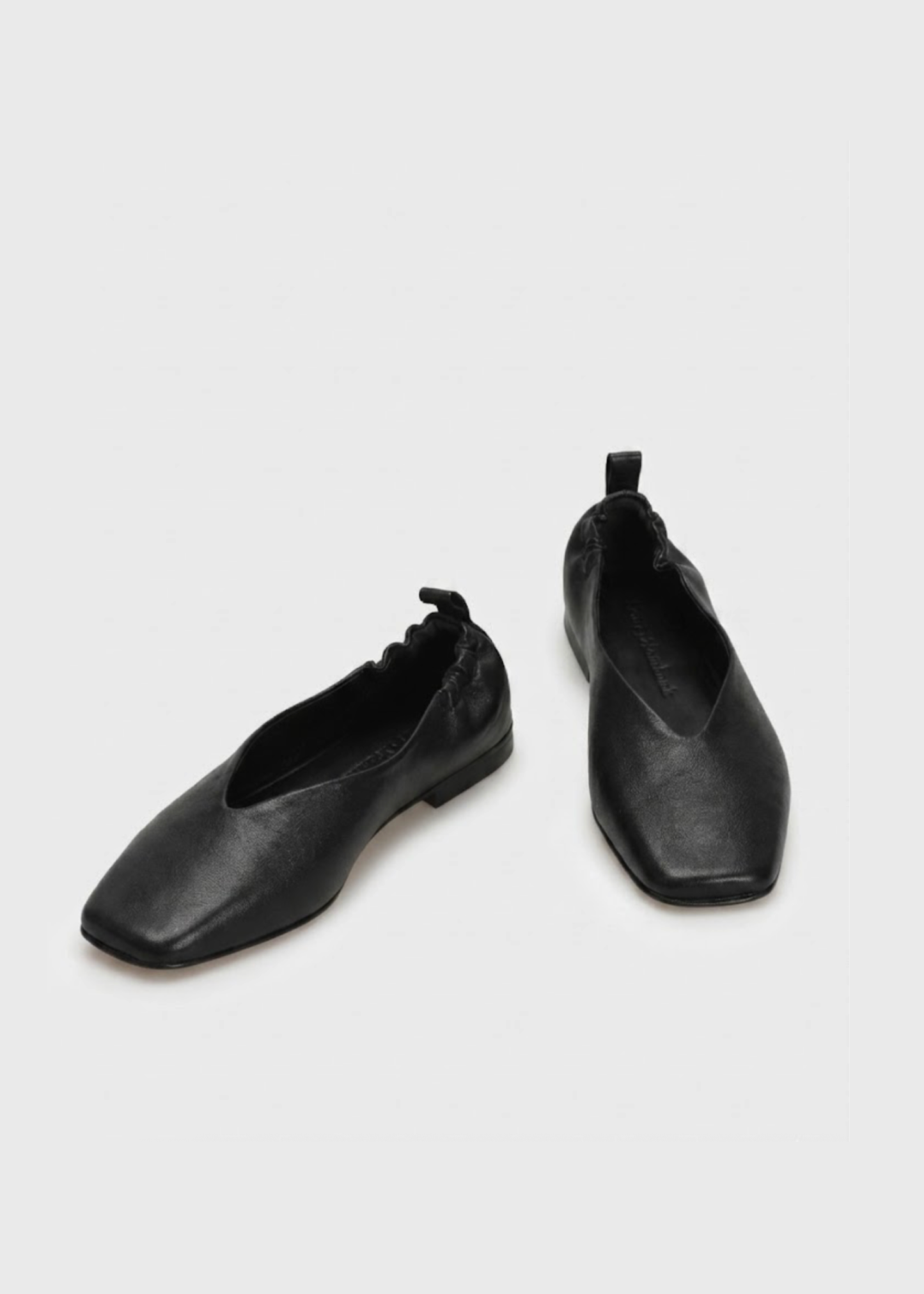 CHLOE 012 NERO  BALLERINA IN TROPEZ LEATHER