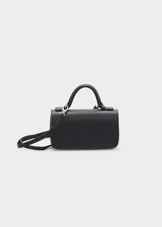 DOLORES NERO BAG IN CAPRICORNO LEATHER