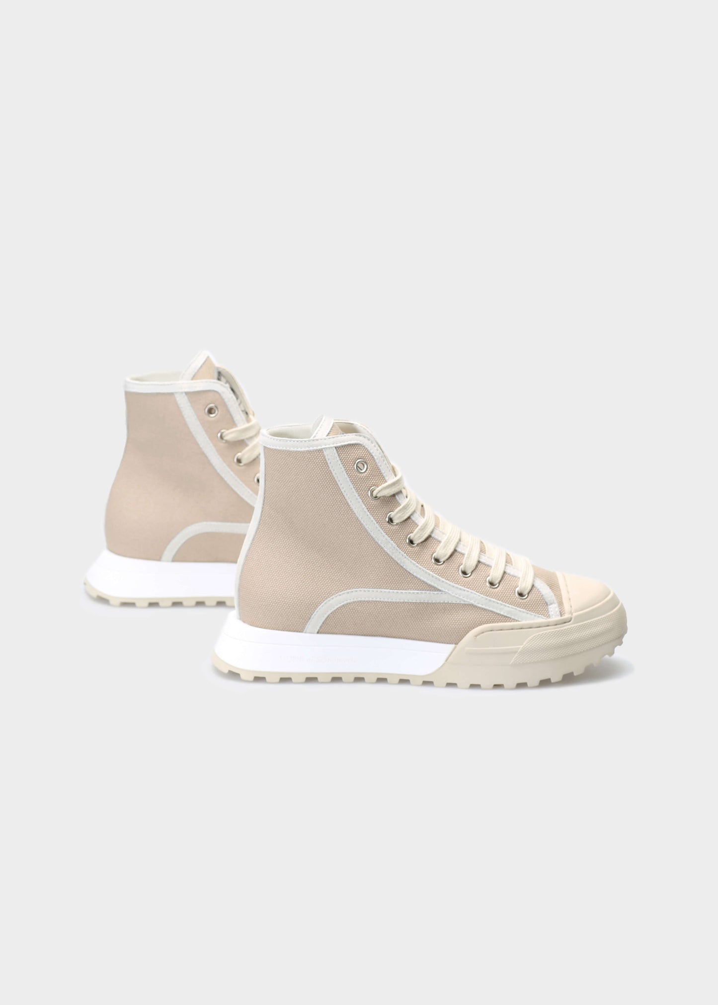 ELSA 002 BEIGE SNEAKER IN TECHNO PANAMA