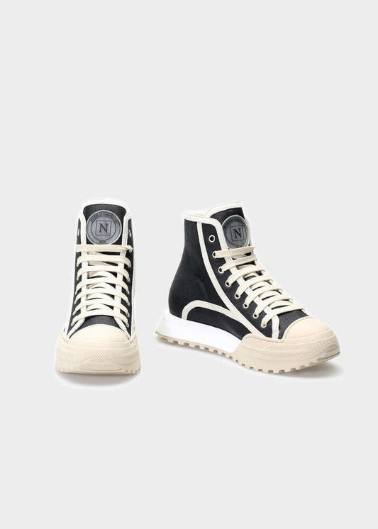 ELSA 002 NERO SNEAKERS IN TECHNO PANAMA