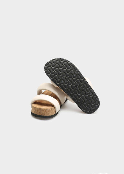 ELVIRA 002 CRUDO SANDAL IN TROPEZ LEATHER