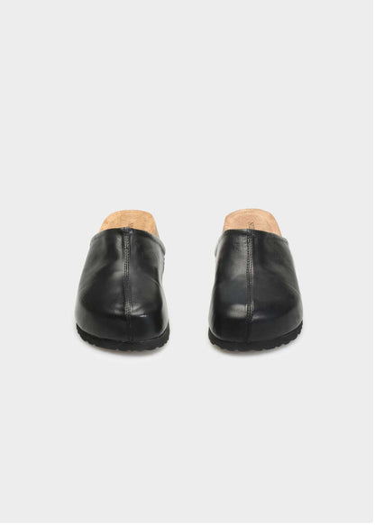 ELVIRA 004 NERO SANDAL IN TROPEZ LEATHER