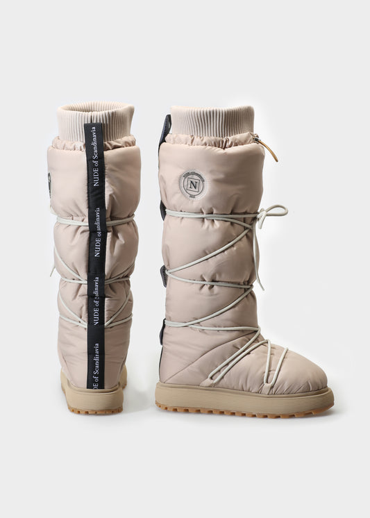 FILIPPA 002 BEIGE KNEE BOOT IN TECH