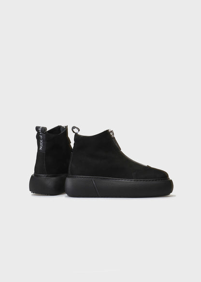 HEDDA 020 NERO SNEAKERS IN NABUK IDRO LEATHER