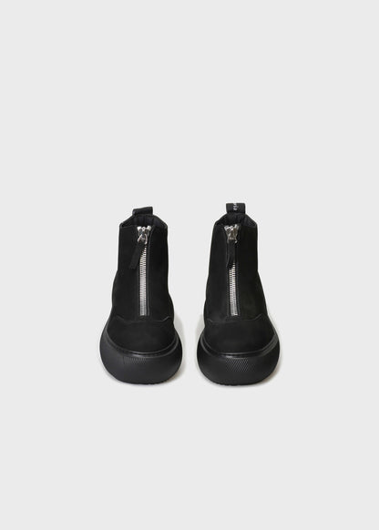 HEDDA 020 NERO SNEAKERS IN NABUK IDRO LEATHER
