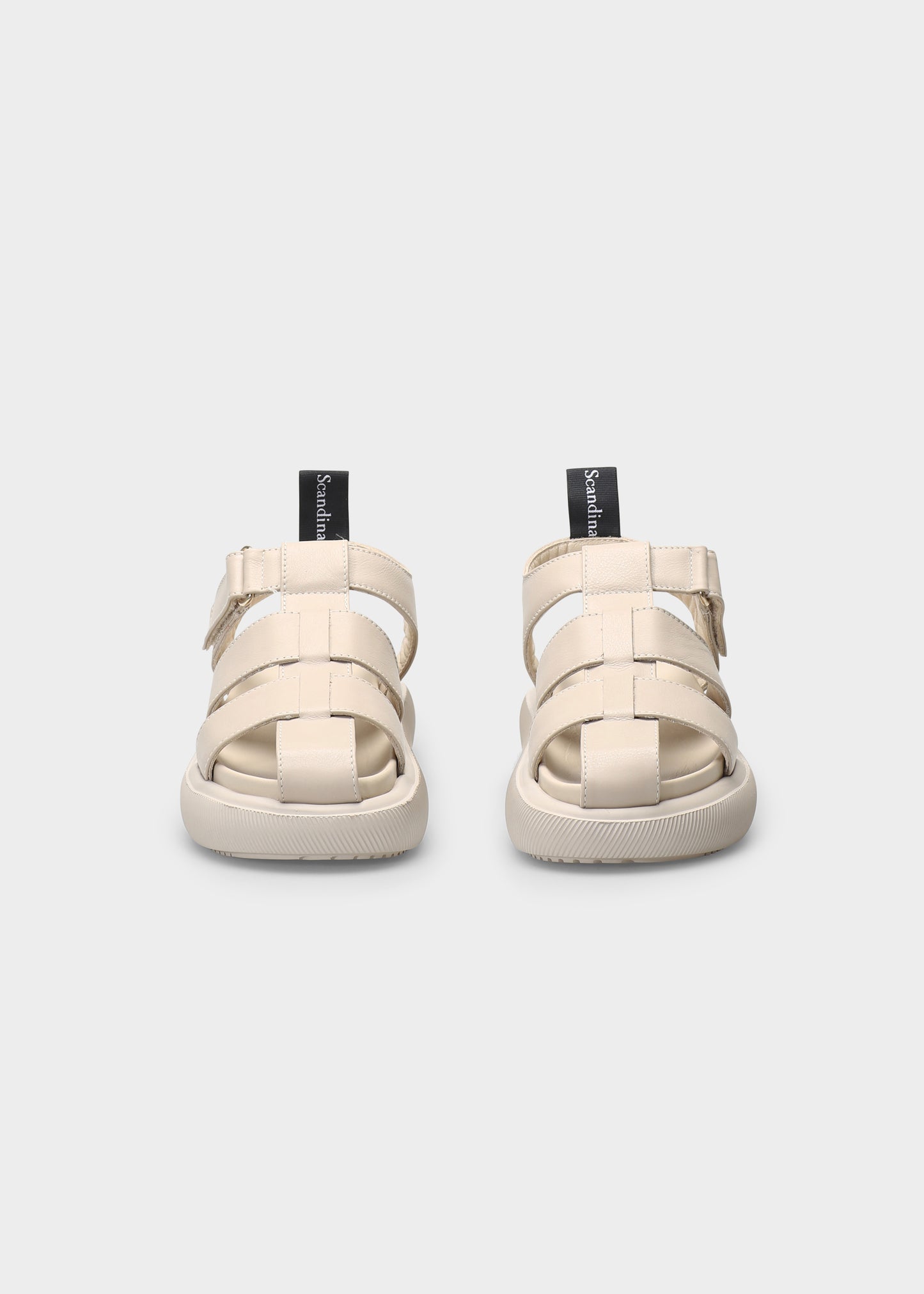 HEDDA 010 LATTE MACCHIATO SANDALS IN CAPRICORNO LEATHER