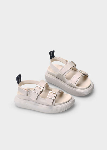 HEDDA 012 LATTE MACCHIATO SANDAL IN CAPRICORNO LEATHER