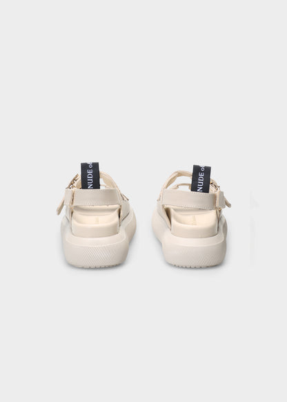HEDDA 012 LATTE MACCHIATO SANDAL IN CAPRICORNO LEATHER