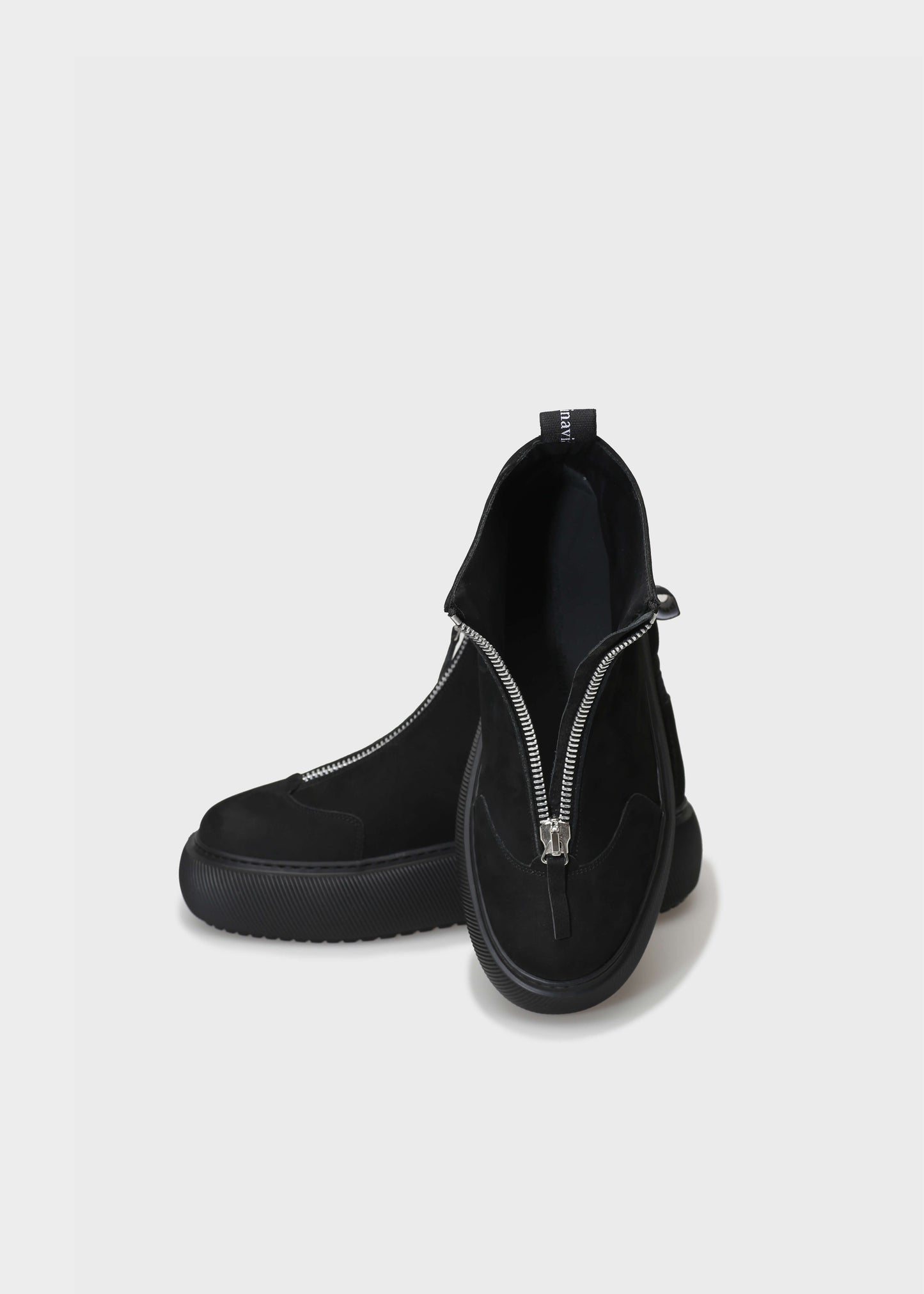 HEDDA 020 NERO SNEAKERS IN NABUK IDRO LEATHER