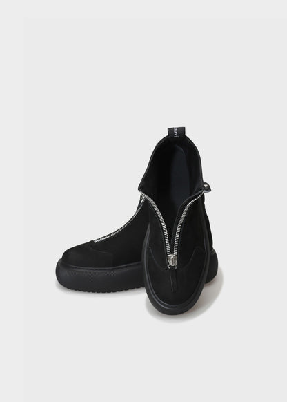 HEDDA 020 NERO SNEAKERS IN NABUK IDRO LEATHER