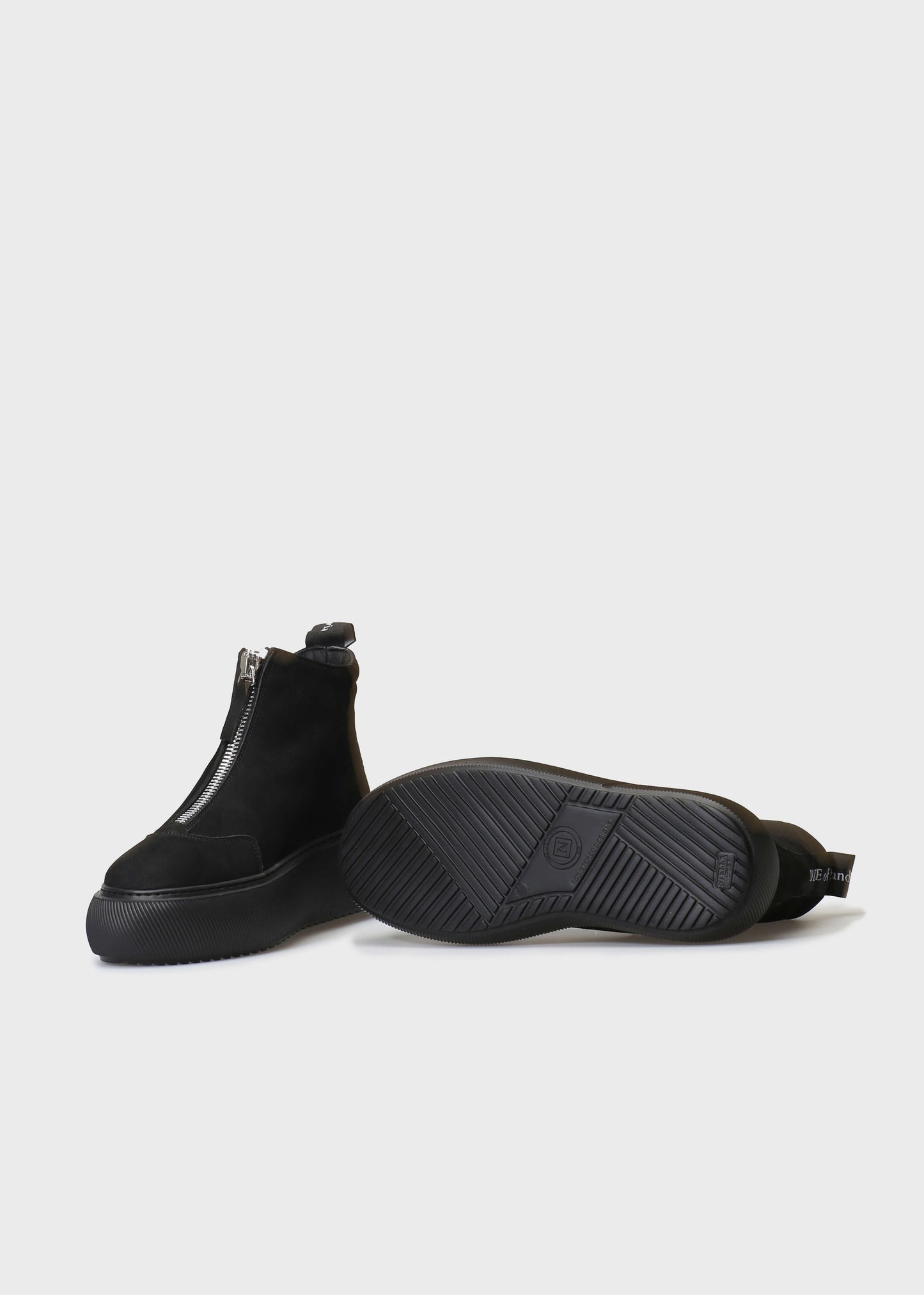 HEDDA 020 NERO SNEAKERS IN NABUK IDRO LEATHER