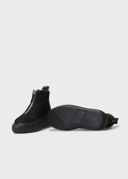 HEDDA 020 NERO SNEAKERS IN NABUK IDRO LEATHER