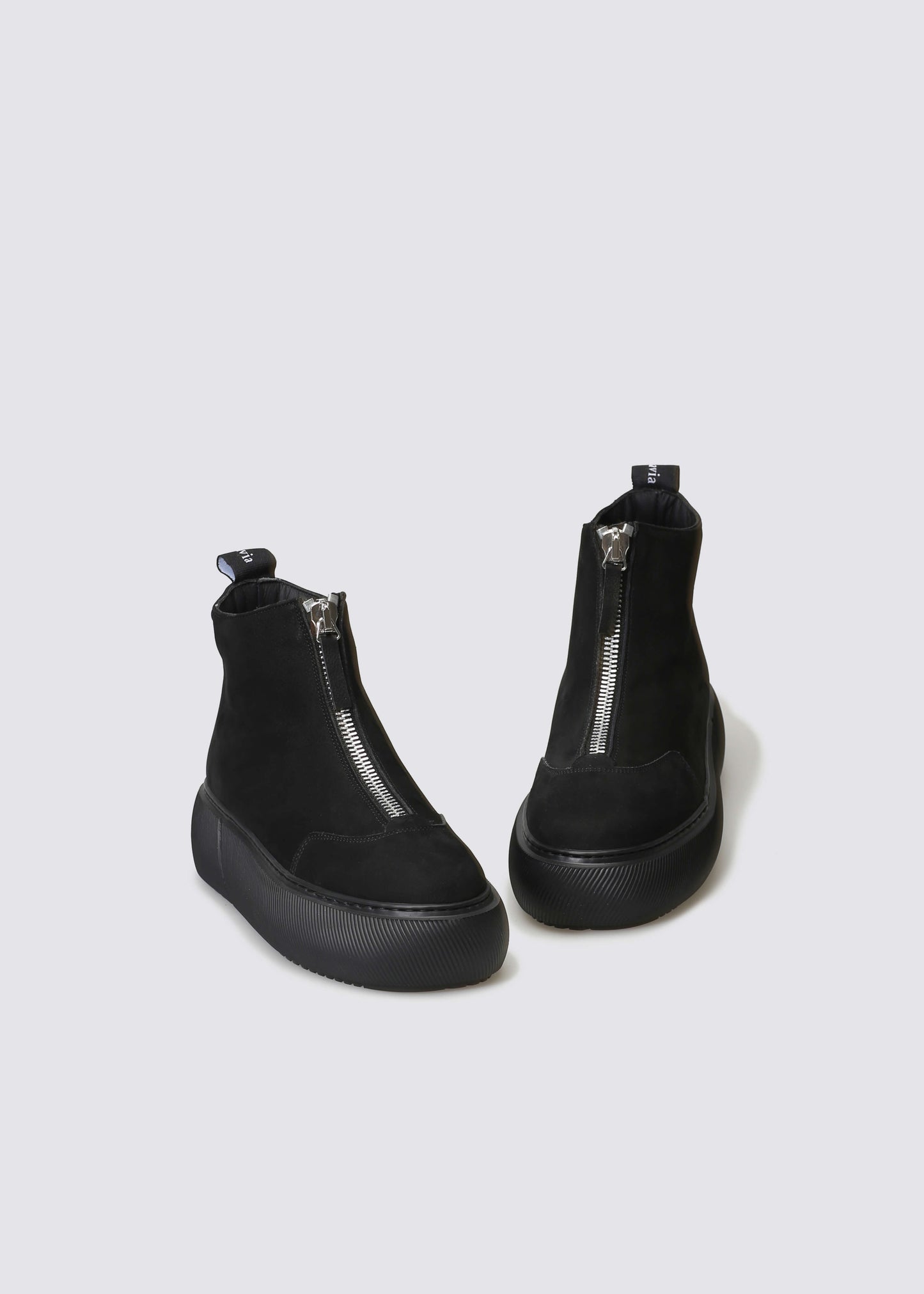 HEDDA 020 NERO SNEAKERS IN NABUK IDRO LEATHER