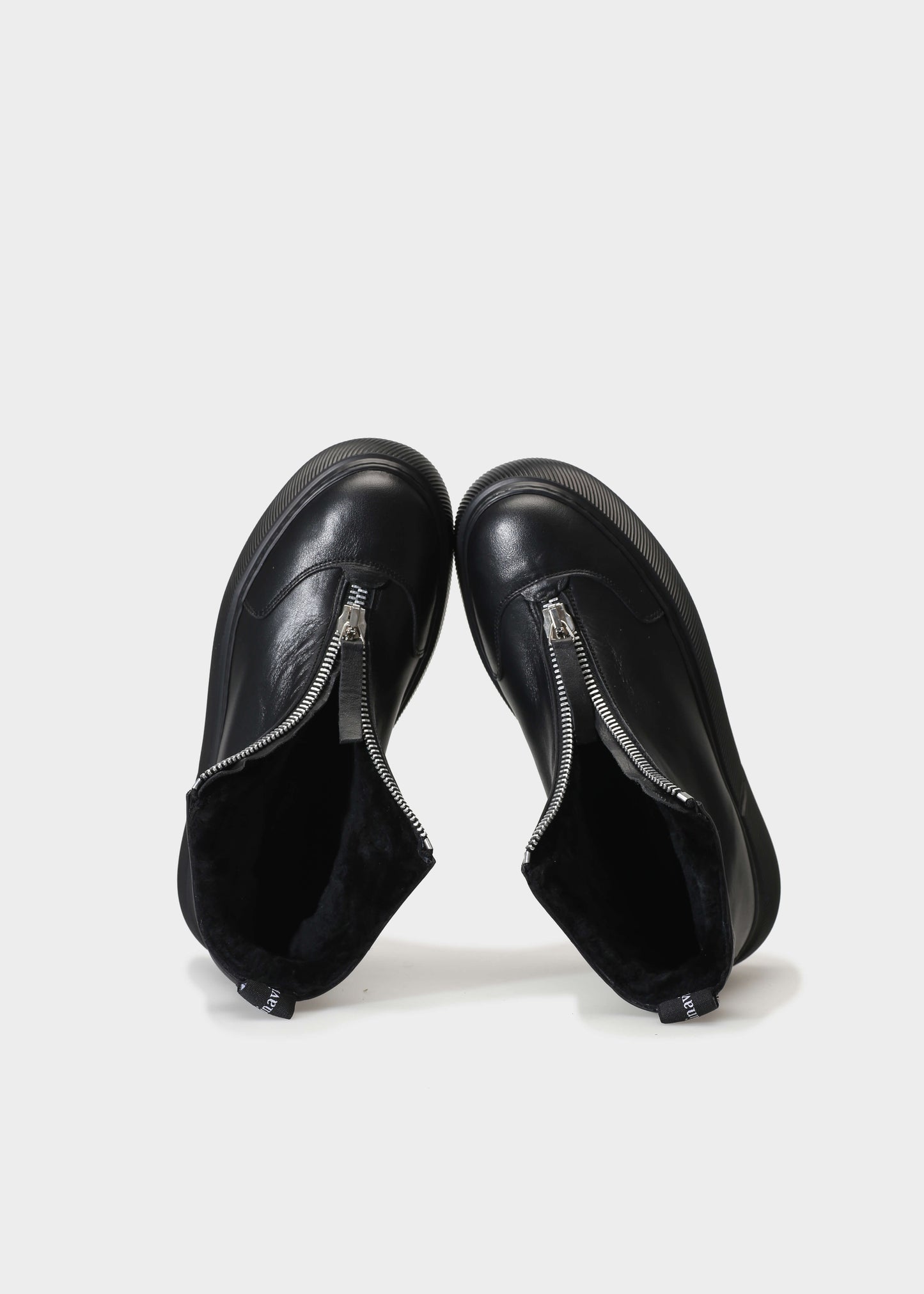 HEDDA 021 NERO BOOTS IN KIPS LEATHER