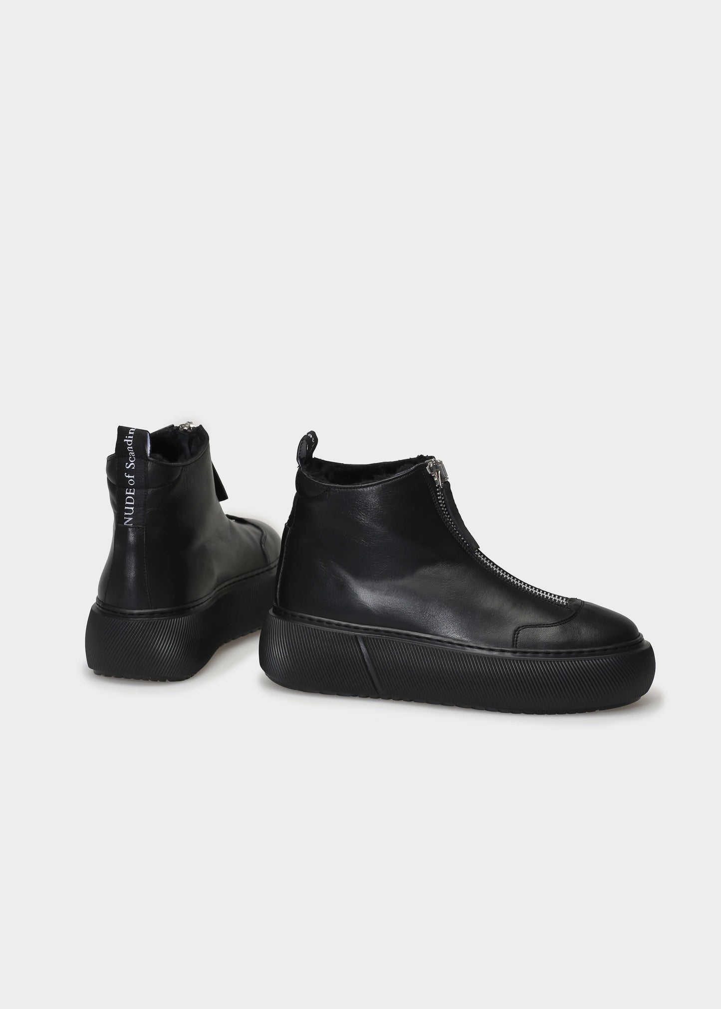 HEDDA 021 NERO BOOTS IN KIPS LEATHER