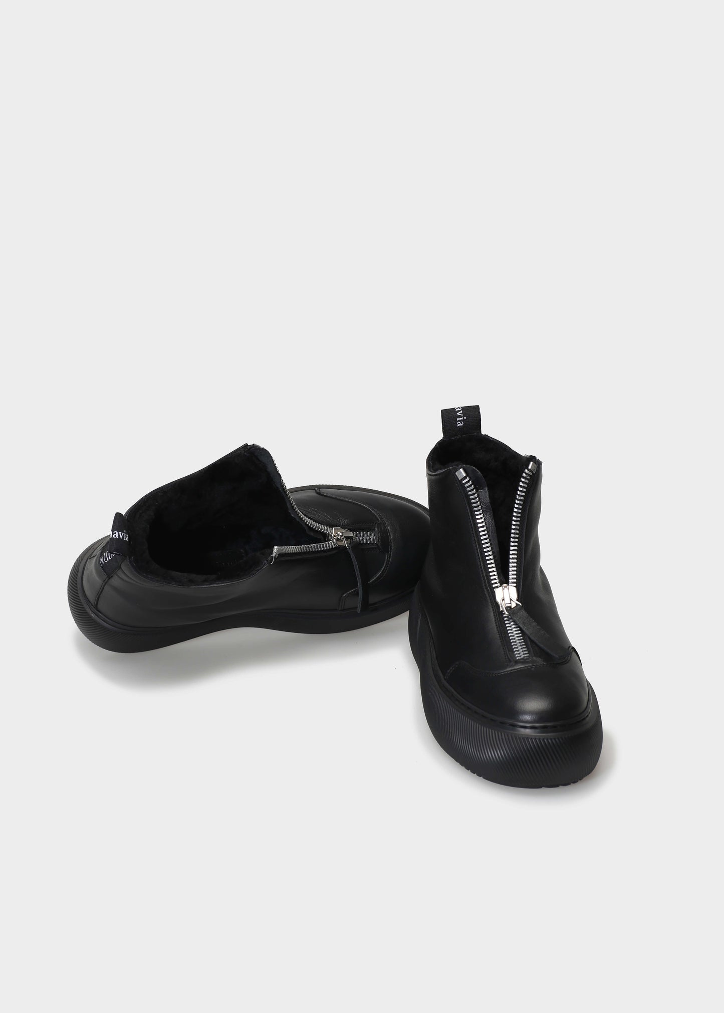 HEDDA 021 NERO BOOTS IN KIPS LEATHER