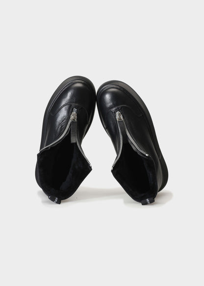 HEDDA 021 NERO BOOTS IN KIPS LEATHER