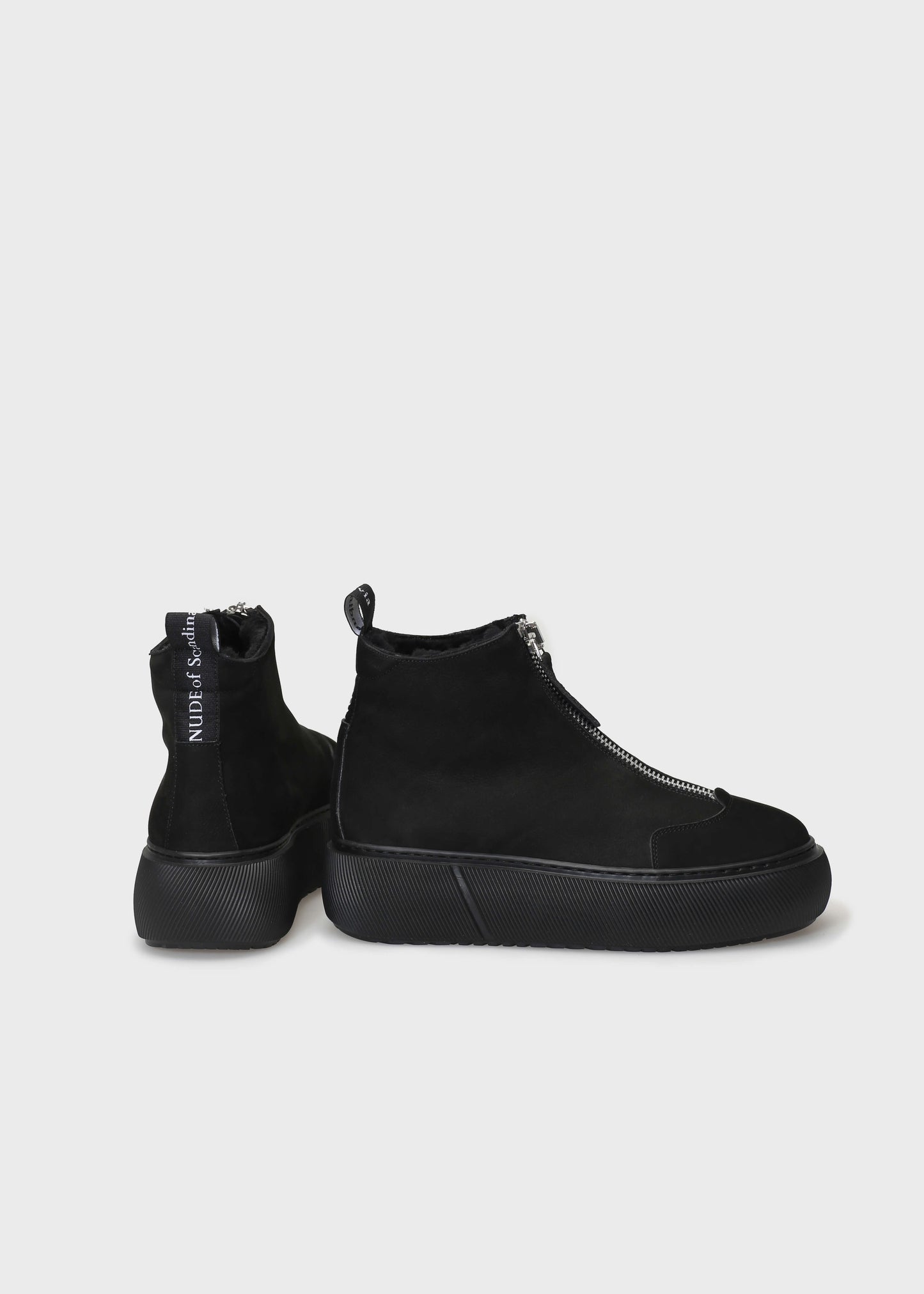 HEDDA 021 NERO BOOT IN NUBUCK IDRO LEATHER