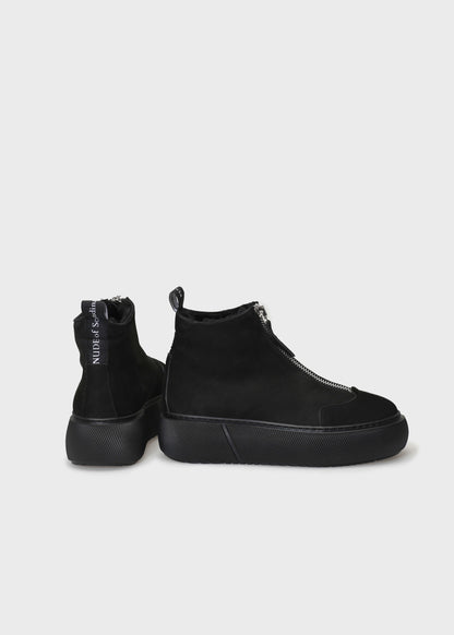 HEDDA 021 NERO BOOT IN NUBUCK IDRO LEATHER