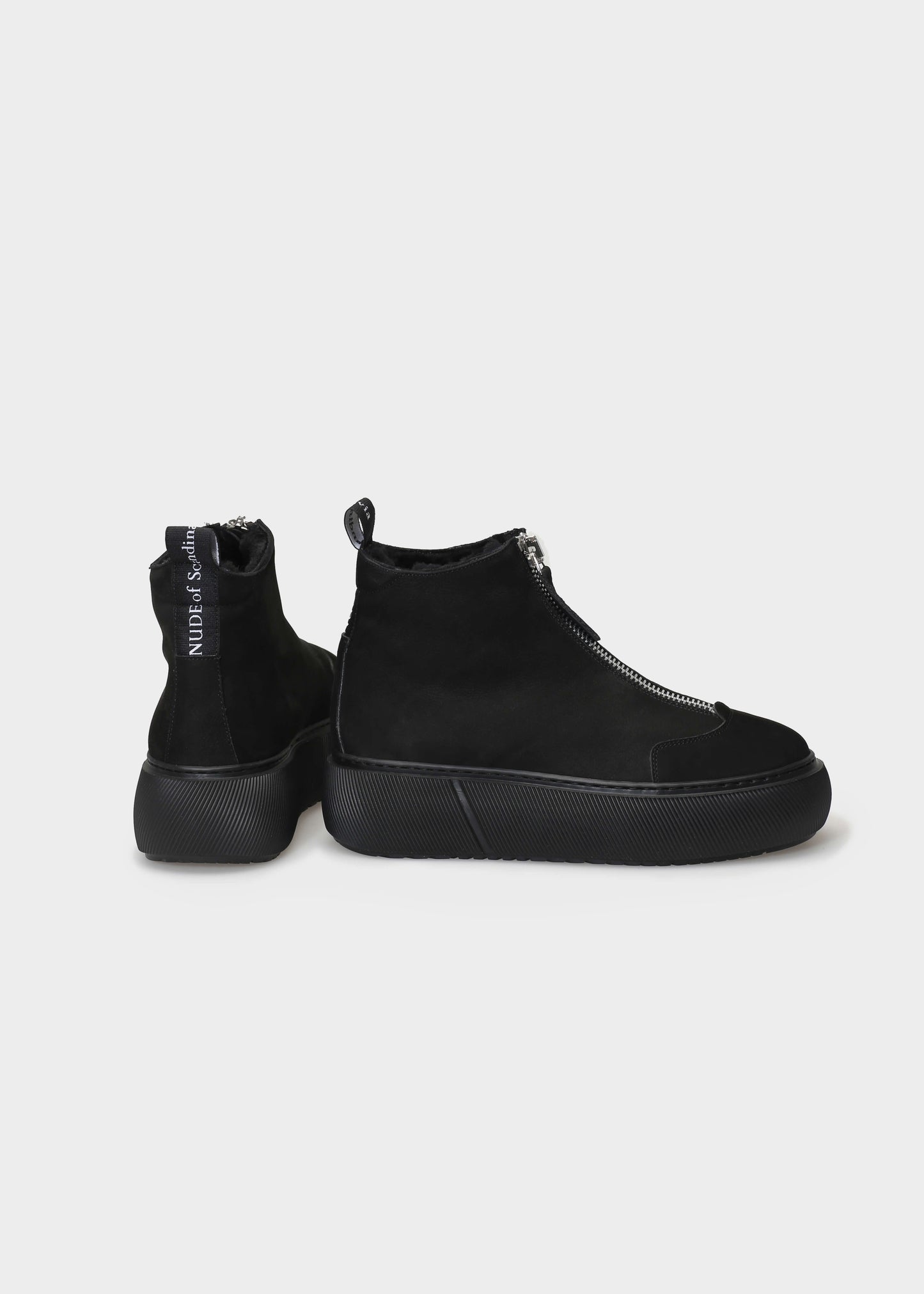 HEDDA 021 NERO BOOT IN NUBUCK IDRO LEATHER