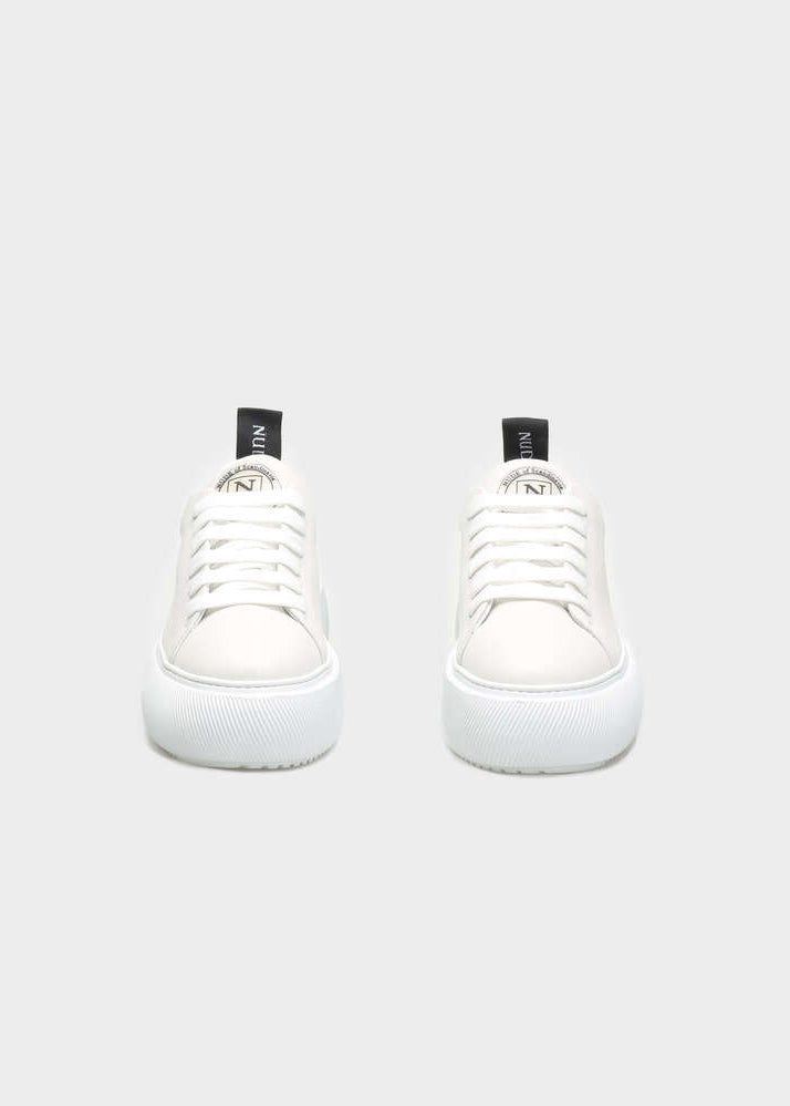 HEDDA 015 BIANCO FREDDO SNEAKER IN CAPRICORNO LEATHER
