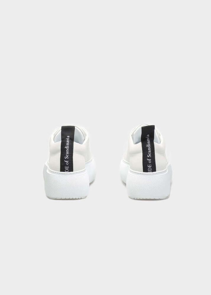 HEDDA 015 BIANCO FREDDO SNEAKER IN CAPRICORNO LEATHER