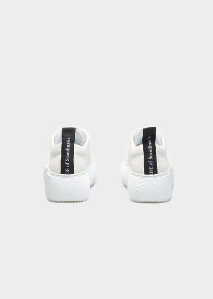 HEDDA 015 BIANCO FREDDO SNEAKER IN CAPRICORNO LEATHER