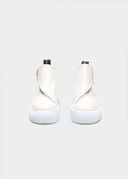HEDDA 001 BIANCO FREDDO SNEAKER IN CAPRICORNO LEATHER