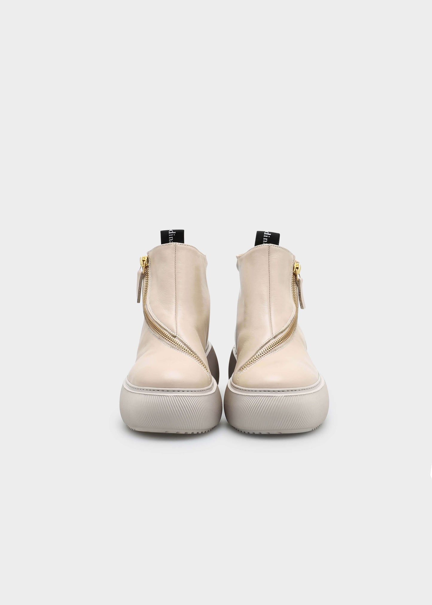 HEDDA 001 LATTE MACCHIATO SNEAKER IN CAPRICORNO LEATHER