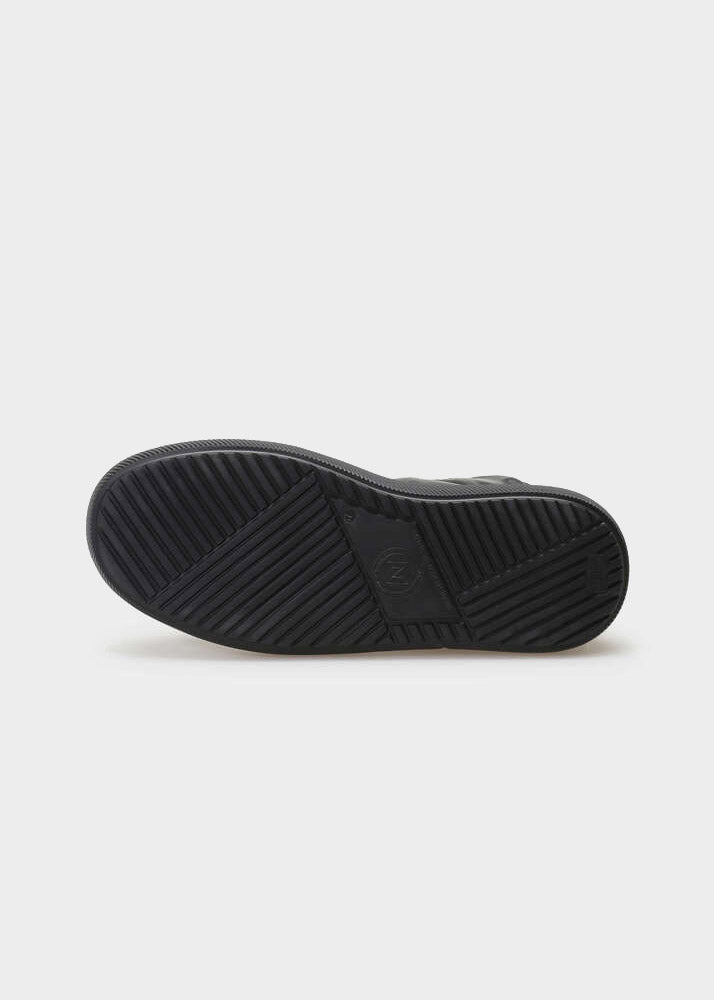 HEDDA 001 NERO SNEAKER IN CAPRICORNO LEATHER